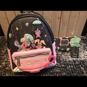 Disney Loungefly discontinued HTF backpack and wallet